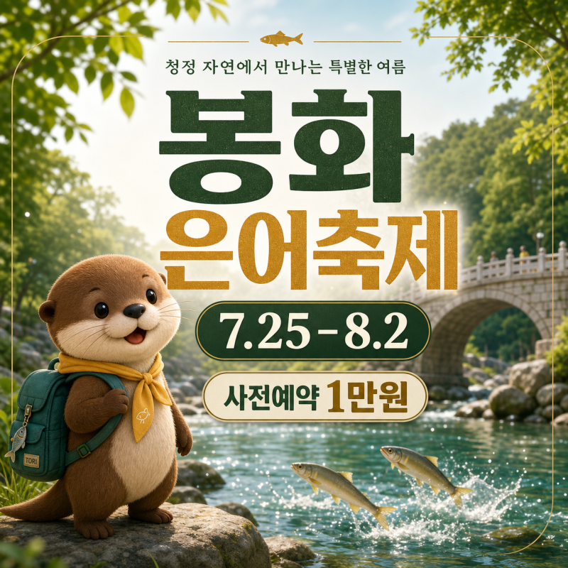 봉화은어축제, 사전예약 가격과 여름 물놀이 일정