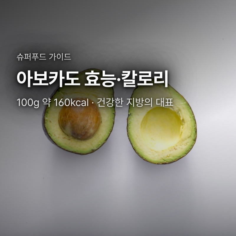 아보카도 효능·칼로리, 하루 얼마까지 먹어야 할까