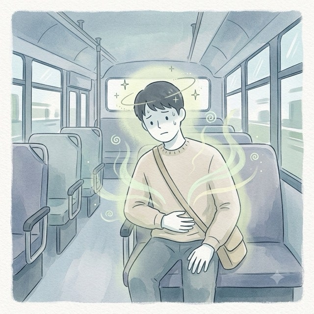 버스 안에서 토하는 꿈 해몽 - 버스 꿈