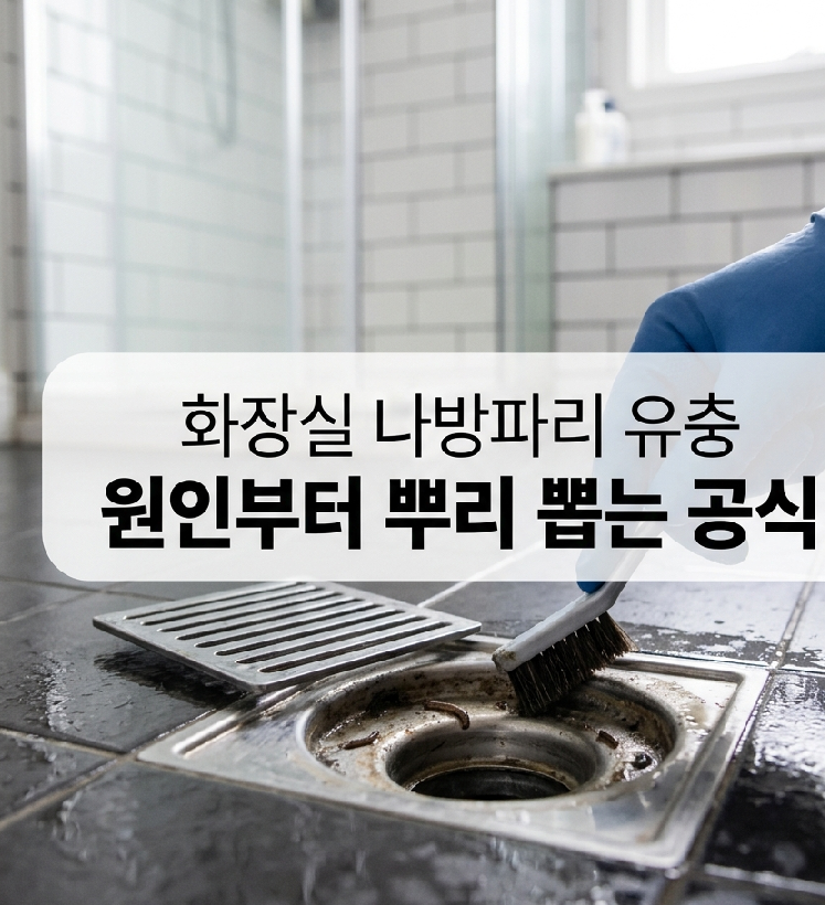 나방파리 퇴치 방법, 하수구 '유충 원인부터 싹 없애는 박멸' 꿀팁
