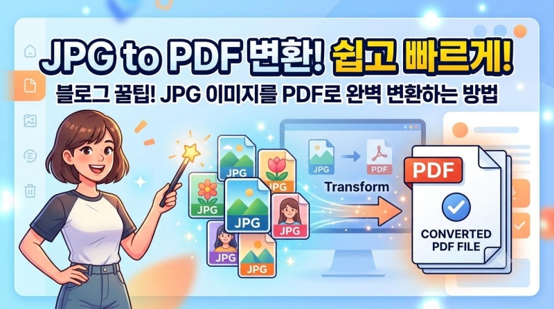 JPG PDF 변환,무료로 1분 끝