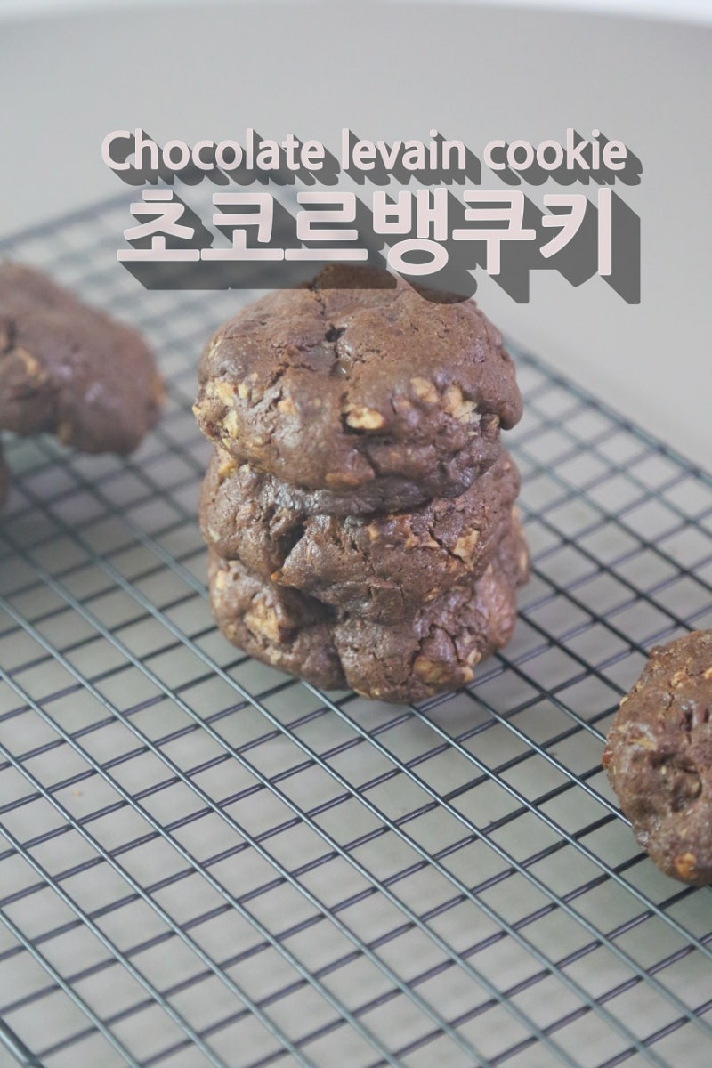 도톰한 두께 손바닥만한 사이즈! 초코르뱅쿠키 만들기 레시피