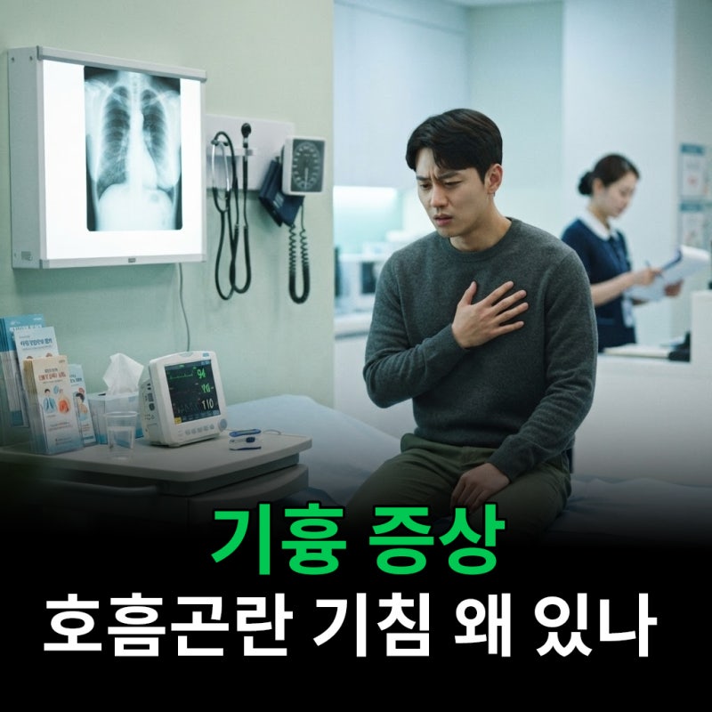기흉 증상 호흡 곤란 기침 왜 나타나는지