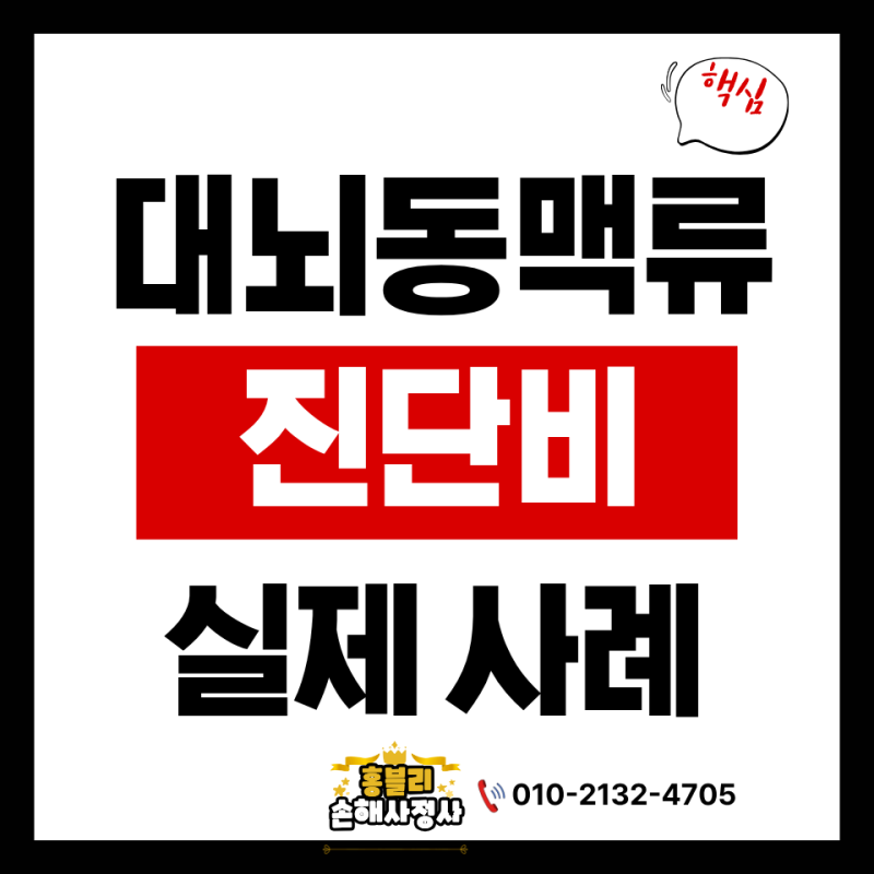 대뇌동맥류 경미하다고 진단비 거절 당하셨나요? 손해사정사의 핵심 보상 전략 총정리