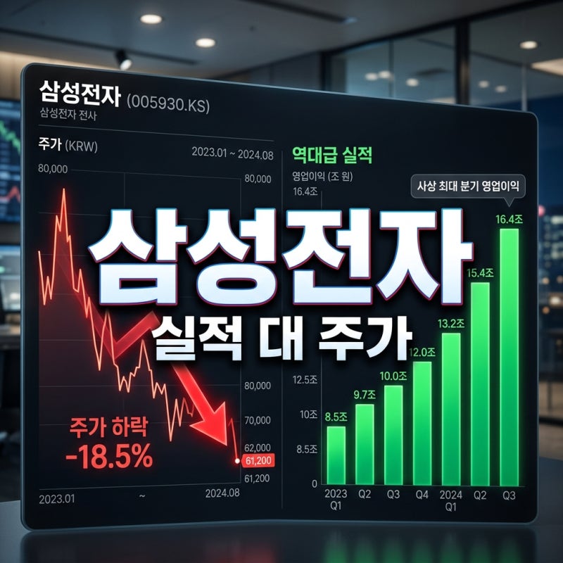 삼성전자 주가, 역대급 실적에도 30만 원선 붕괴? 진짜 이유는!