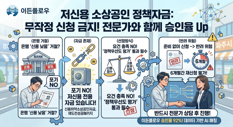 대표님! 신용 점수가 낮아도, 회생 이력 있어도 신청 가능한 소상공인 정책자금 2가지 알아보....