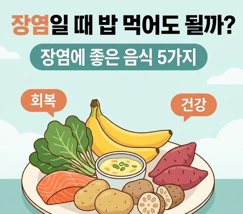 장염일 때 밥 먹어도 될까? 장염에 대한 궁금증과 좋은 음식 5가지