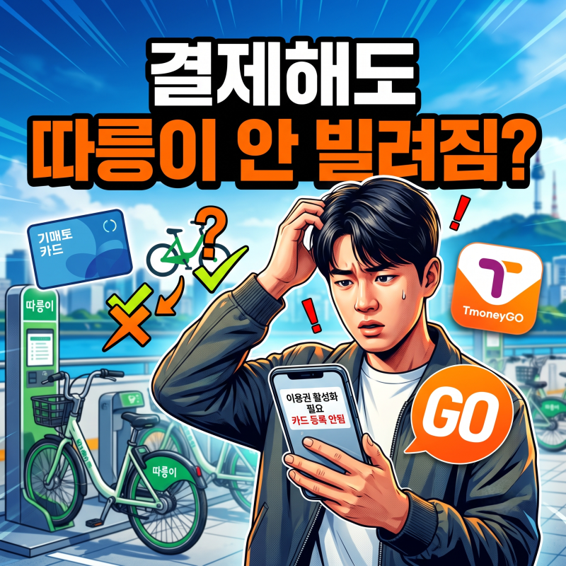 기후동행카드 따릉이 등록, 지금 해도 될까요? (9월 종료 주의)