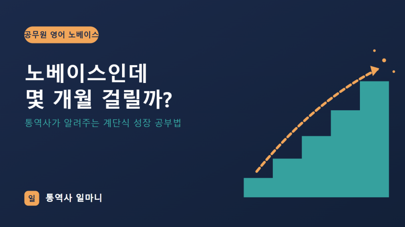 9급 공무원 영어 노베이스 기간 얼마나 걸릴까? 통역사가 생각하는 현실적인 공부 기간