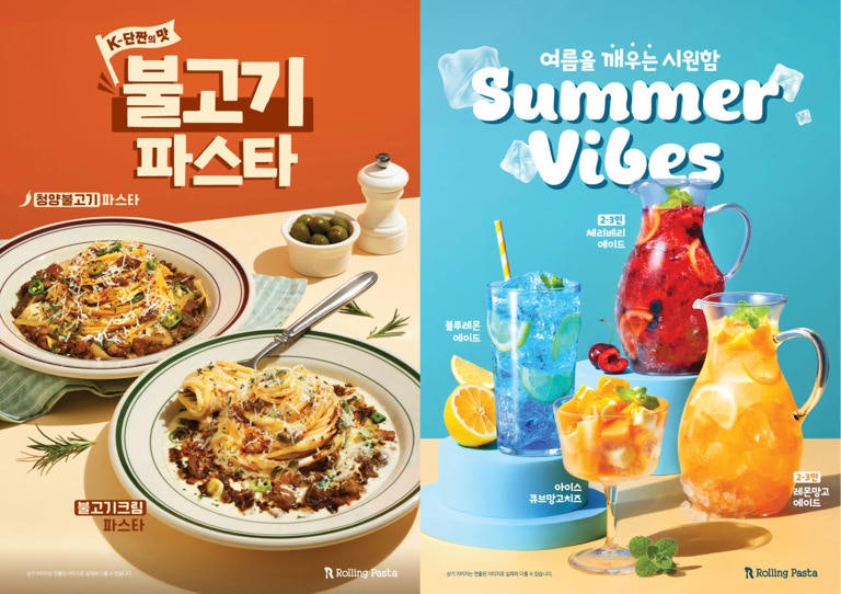 롤링파스타 신메뉴 6종 출시, 청양불고기파스타부터 망고치즈 디저트까지