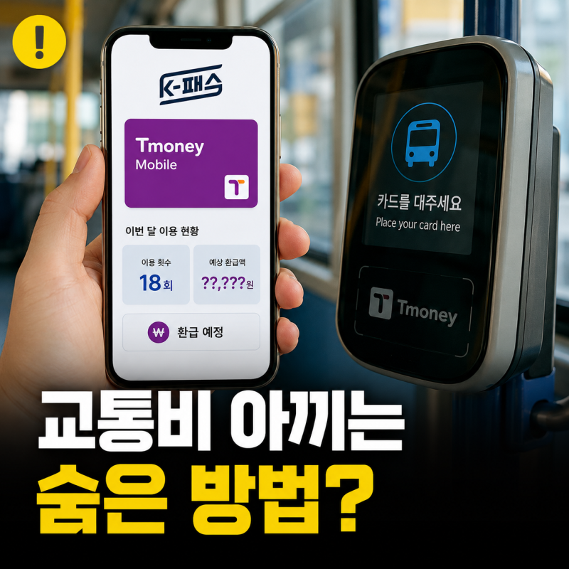 모바일티머니 K패스 카드 등록 및 환급 방법
