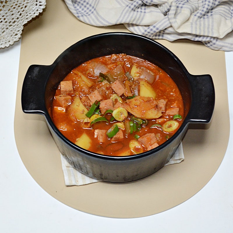 감자짜글이 레시피 스팸 감자참치짜글이 찌개