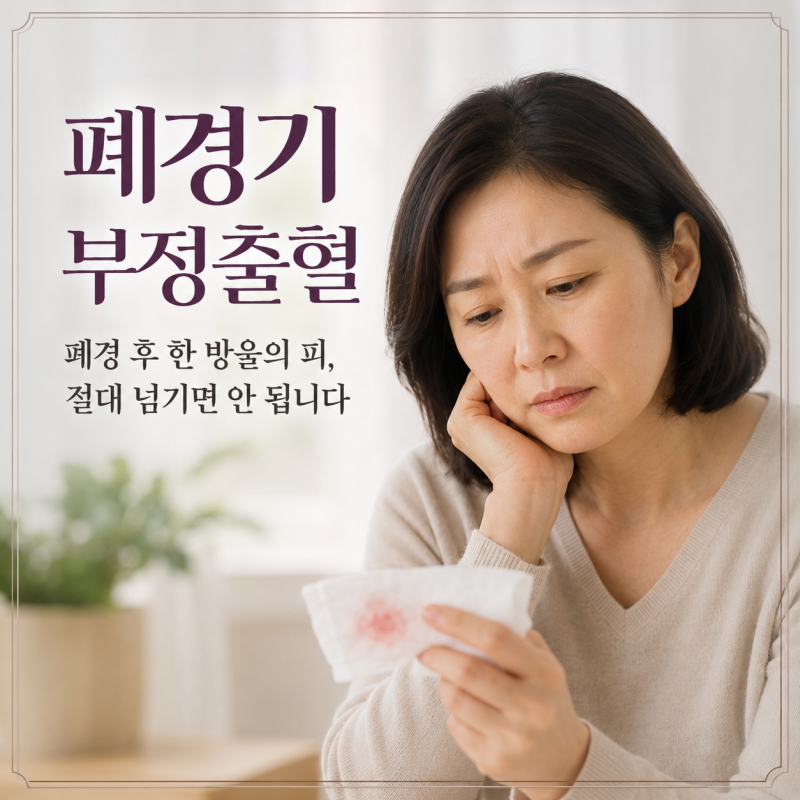 폐경기부정출혈 '이런 출혈' 5가지 중 하나라도 겪었다면 당장 산부인과로