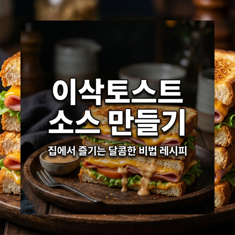 이삭토스트 소스 집에서 만드는 법과 맛의 비결