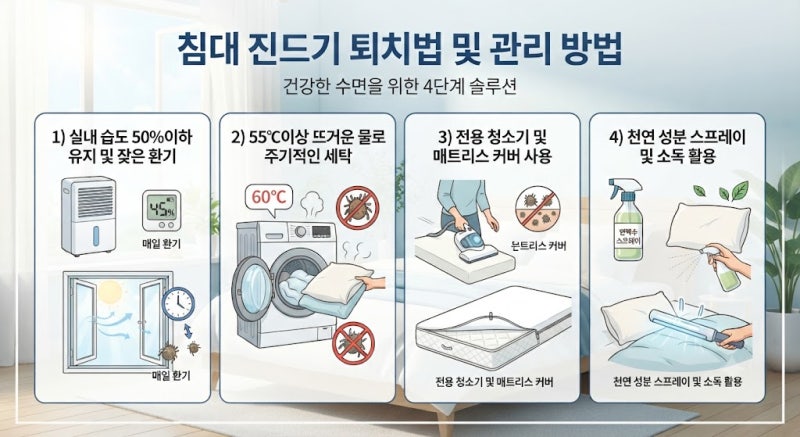 알레르기 증상을 유발하는 집먼지 진드기 퇴치 관리 노하우