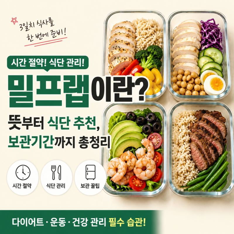 밀프랩이란? 밀프랩 뜻부터 보관기간까지 문정역PT의 총정리