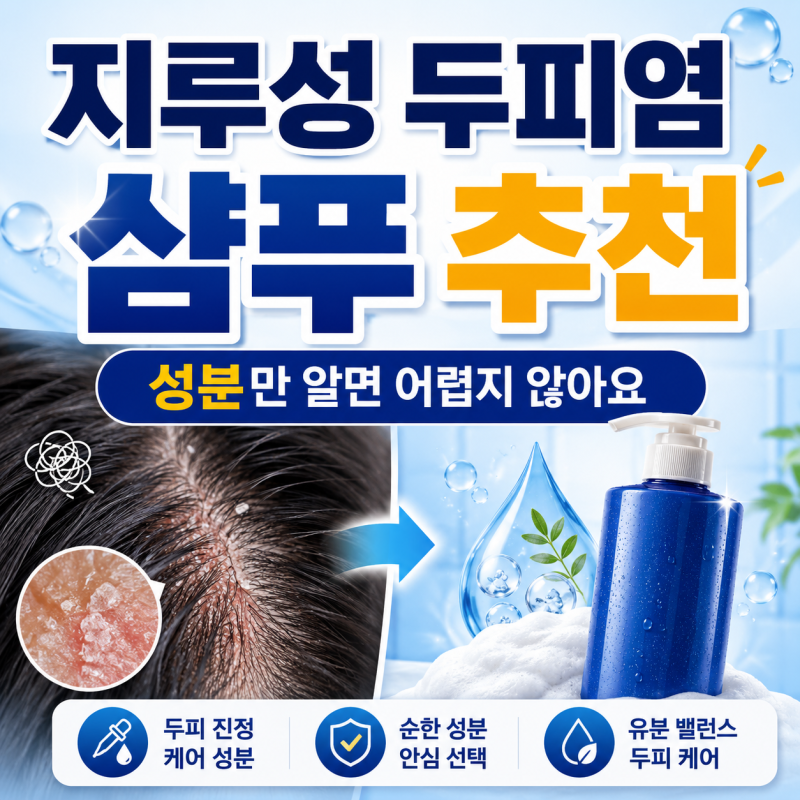 지루성 두피염 샴푸 추천 성분만 알면 어렵지 않아요