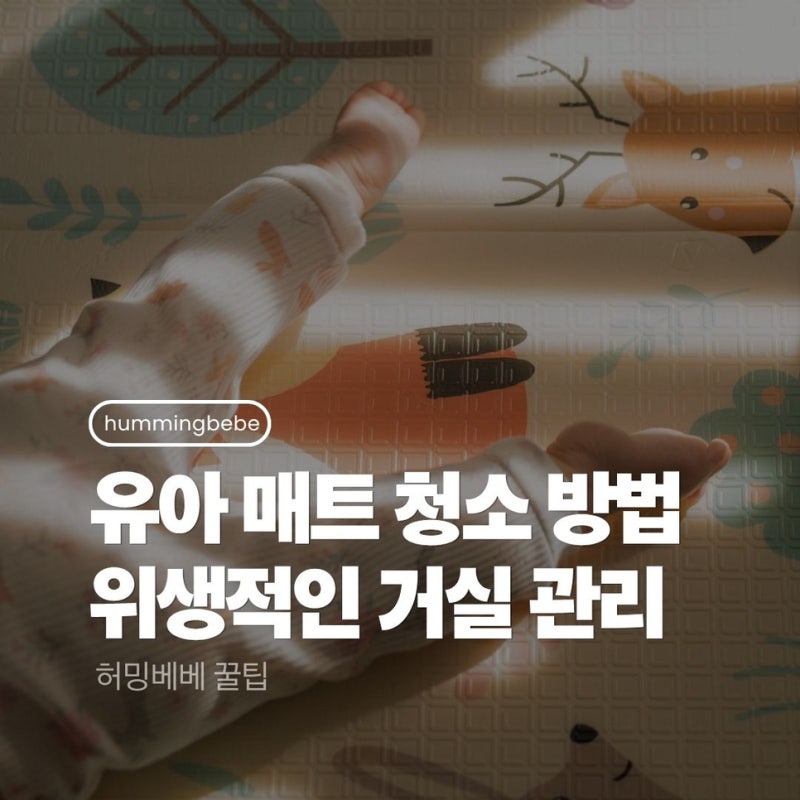 유아 매트 청소 방법 위생적인 거실 관리