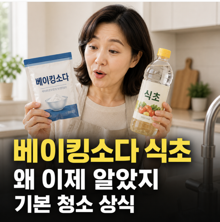 베이킹소다 식초 사용법 ‘왜 이제 알았지’ 싶은 기본 청소 상식