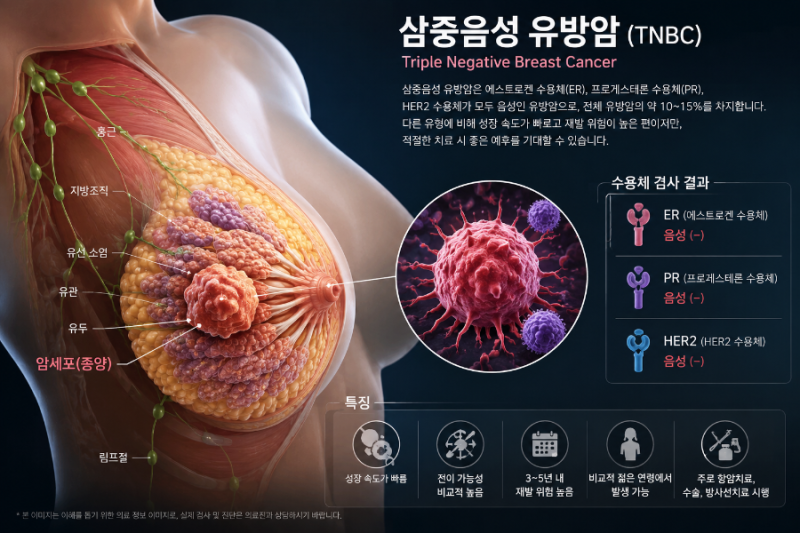 삼중음성 유방암 생존율·재발률 총정리
