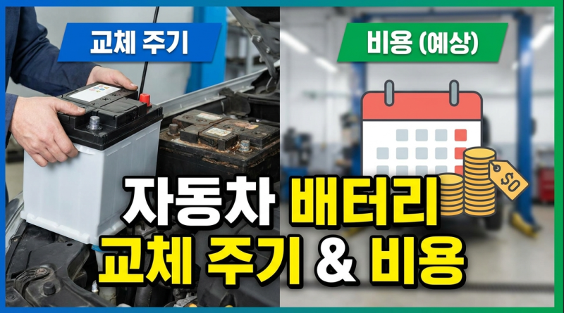자동차배터리 교체,3년마다 진짜?