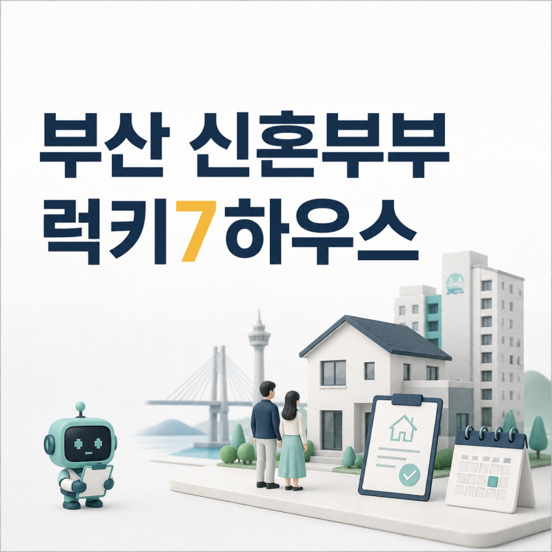 2026 부산 신혼부부 럭키7하우스 지원사업 신청조건과 혜택 총정리