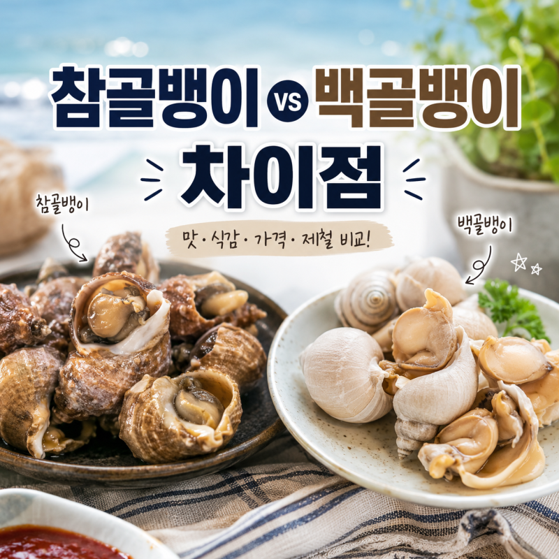 참골뱅이와 백골뱅이 차이점 총정리: 맛·가격·제철까지 알아보기