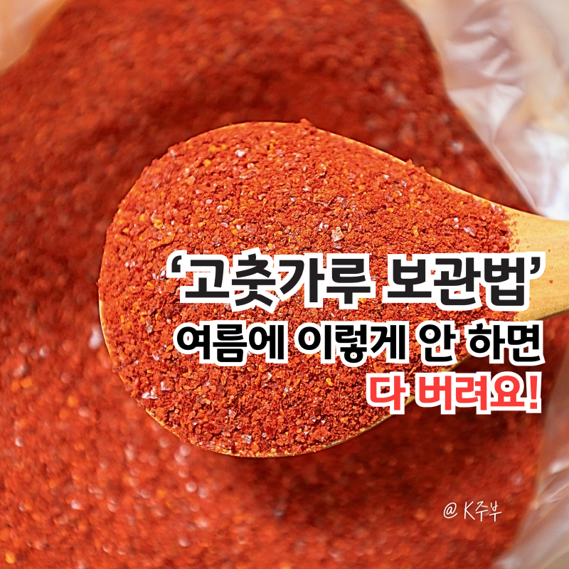 고춧가루 보관법, "여름에 이렇게 안 하면 다 버려요!" 3년 가는 비법