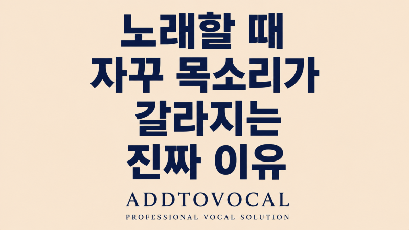 인계동 보컬레슨, 노래할 때 목소리가 자꾸 갈라지세요? 이유를 알려드립니다 :)