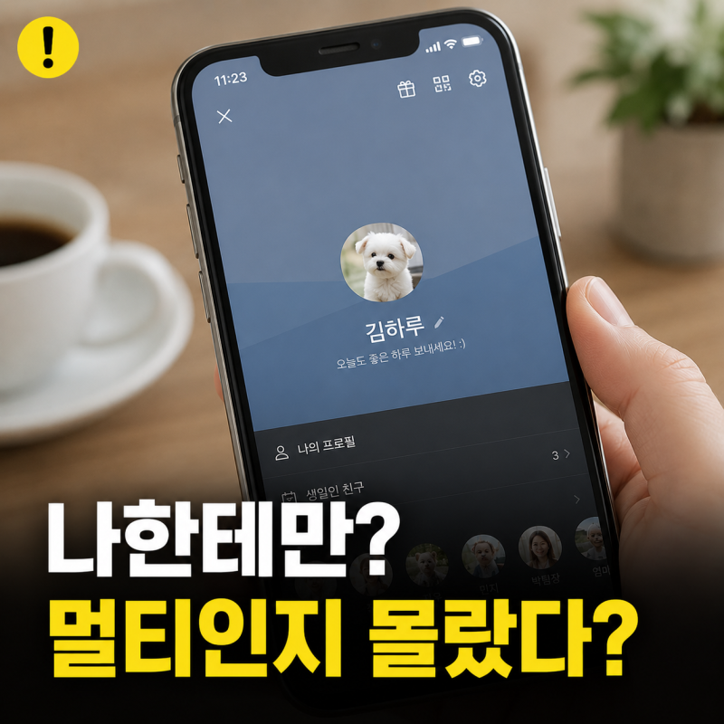 카카오톡 멀티프로필 확인 방법, 이것만 보면 알 수 있다는데