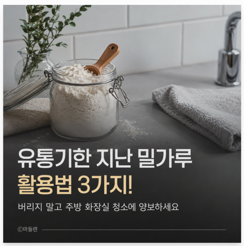 [생활]유통기한 지난 밀가루 활용법 3가지! 버리지 말고 주방 화장실 청소에 양보하세요