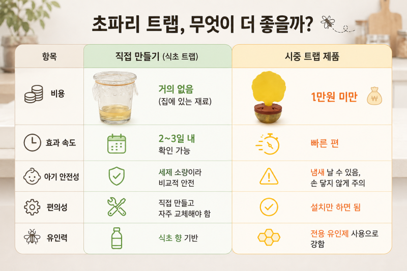 초파리 없애는 법 아기 있는 집 초파리 트랩 만들기 식초