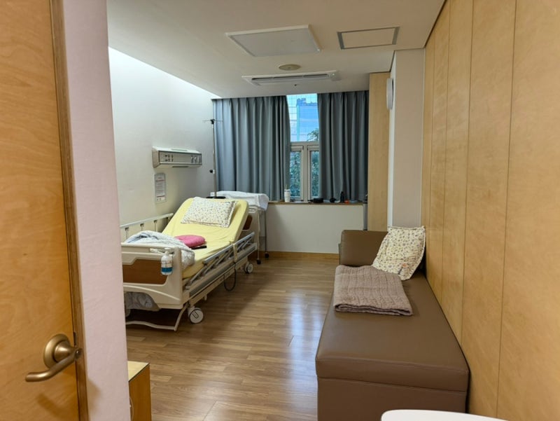 쉬즈메디병원 자연분만 입원 후기(2인실 1박, 1인실 2박) l 병실, 병원식사, 모자동실, 퇴원선....