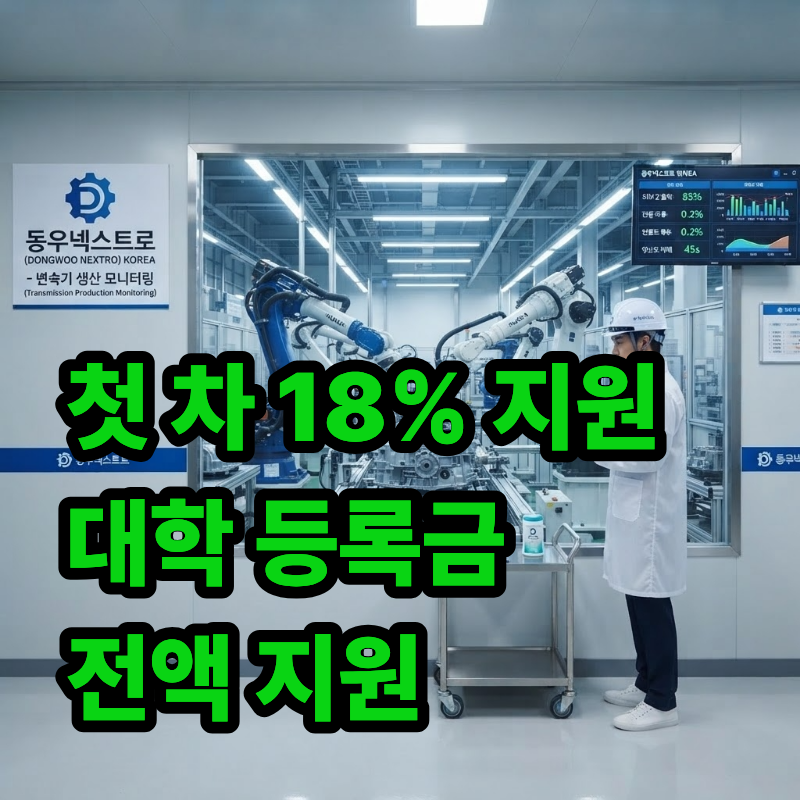 "지게차 자격증 있으면 무조건 서류 접수하세요" 동원 넥스트로 울산 정규직 채용