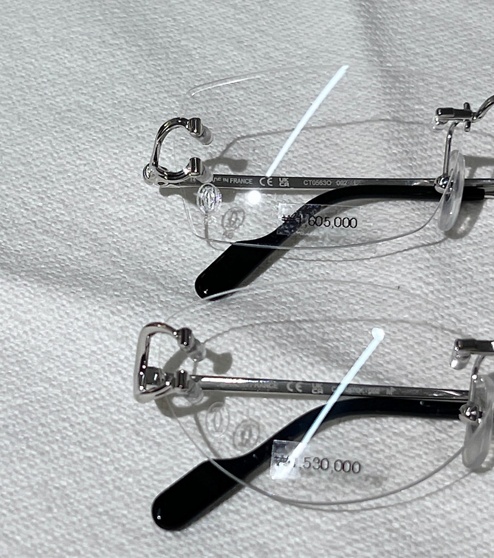 까르띠에 무테 안경 종류 4가지 │ct0593 ct0563 ct0487 ct0511(산토스 라인)