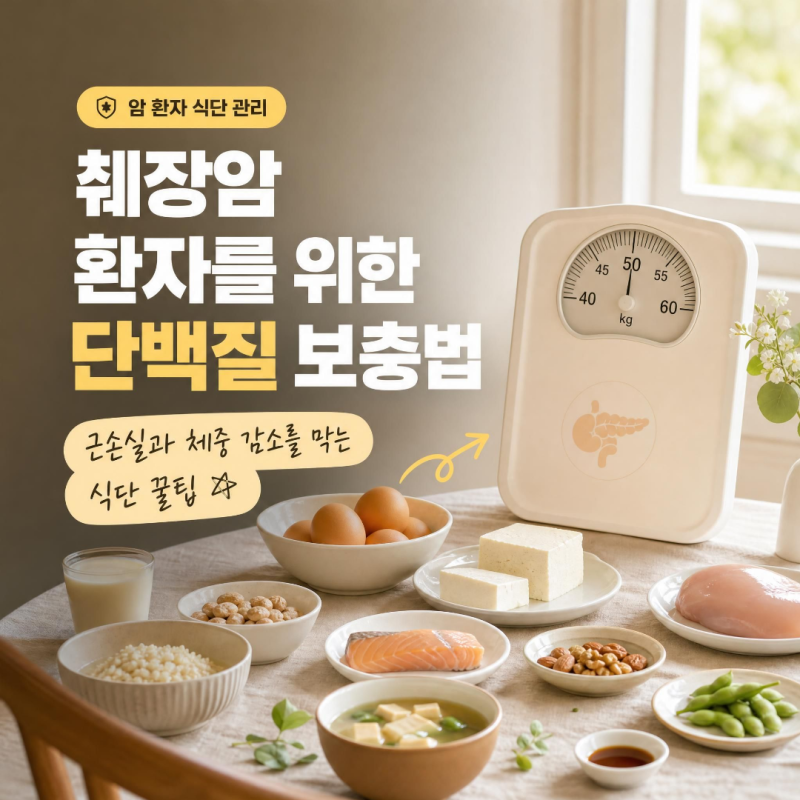 췌장암 환자의 근손실 및 체중 감소를 막는 단백질 보충 식단 꿀팁