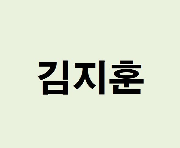 배우 김지훈 프로필, 사주 분석 및 풀이(운세, 재물, 직업, 연애)