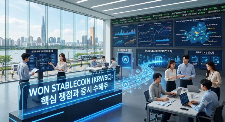 디지털 화폐 패권 전쟁: '<b>원화 스테이블코인</b>' 입법 쟁점과 증시... 