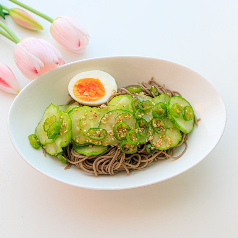 "밀가루면 대신 이거 드세요!" 뱃살 쏙 빠지고 포만감 오래가는 다이어트 오이 들기름 막국수....