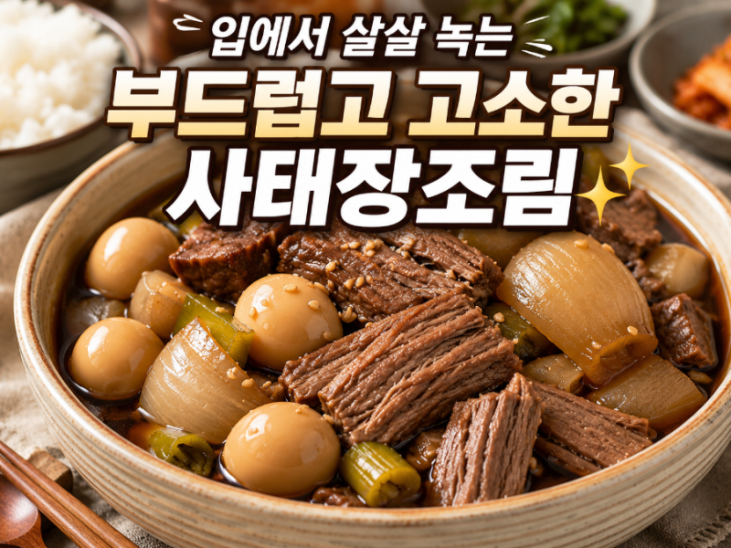 부드러운 사태장조림 레시피 성장기 아기반찬