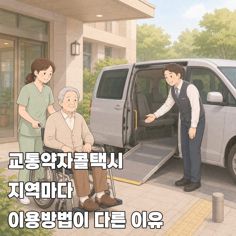 교통약자콜택시 지역마다 이용방법이 다른 이유