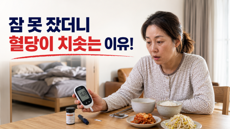 혈당 스파이크 원인: 잠을 잘 못 자면 혈당이 오르는 이유(수면과 혈당 관계)