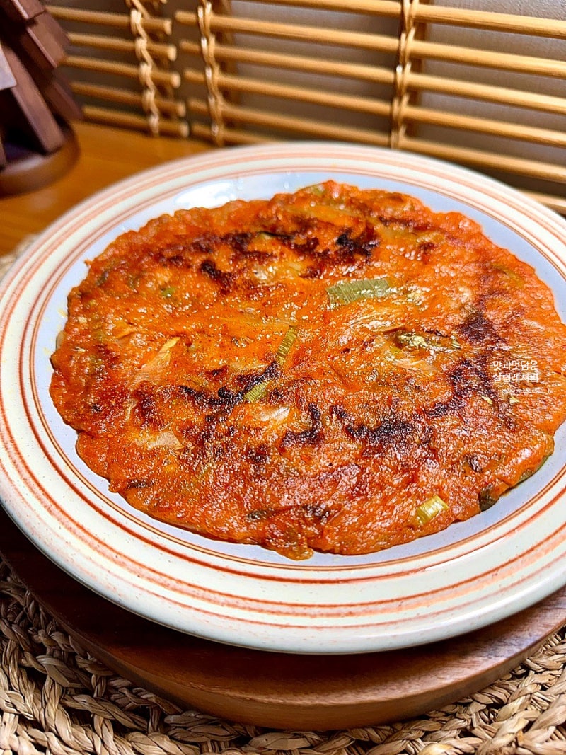 바삭한 김치전 레시피 김치부침개 바삭하게
