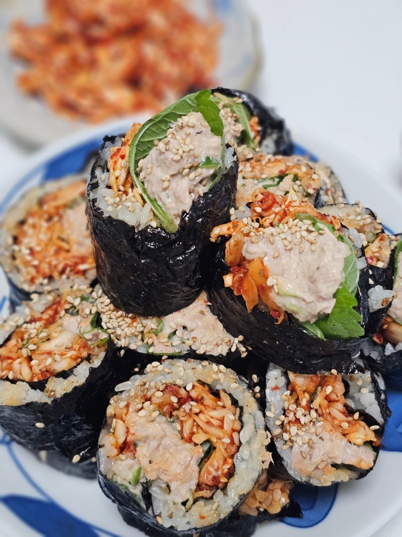 참치마요 양배추김밥 만들기, 예신이가 말아준 감동의 식단 관리 레시피