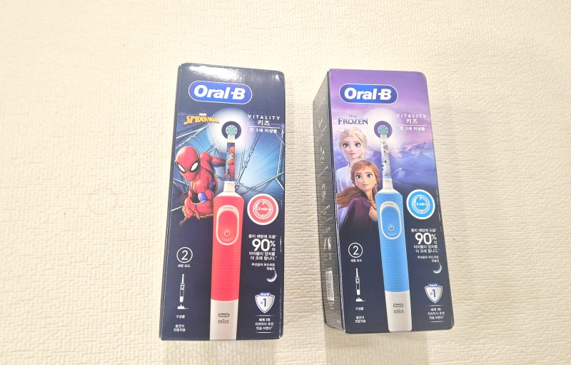 7세 5세 오랄비 바이탈리티 키즈 전동칫솔 내돈내산 사용 리얼 후기