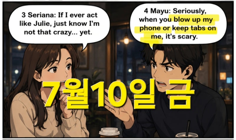 go bonkers on , blow up one's phone, keep tabs on 집착에 관한 표현들 EBS Easy Writing 7월 10일 금