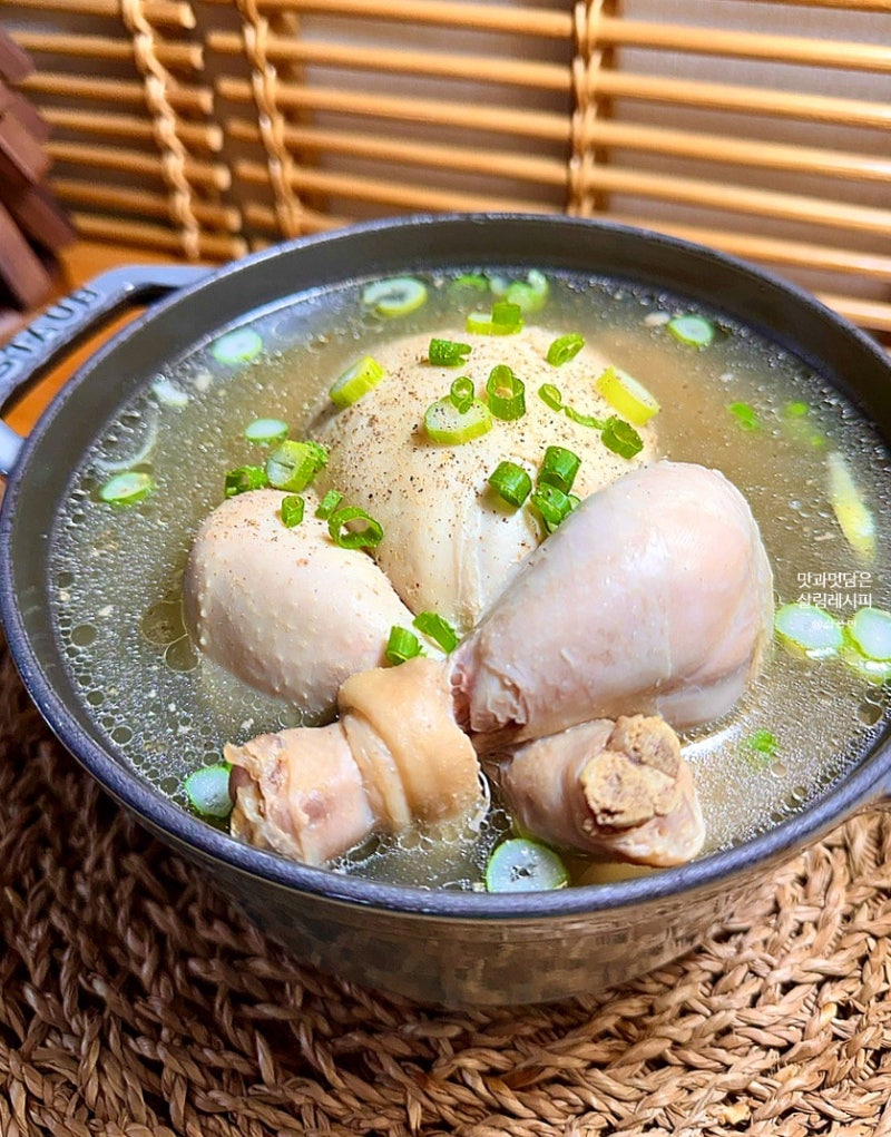 냄비삼계탕 끓이는 법 재료 복날 찹쌀삼계탕