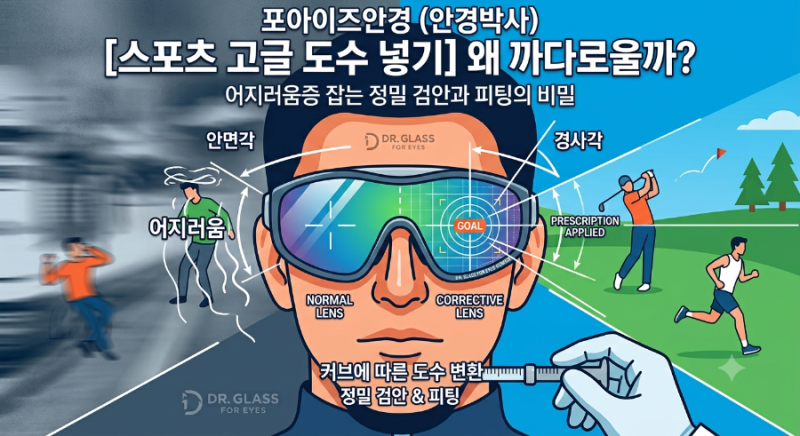 스포츠고글에 도수를 넣으면 왜 어지럽지? [안경박사 장안점]
