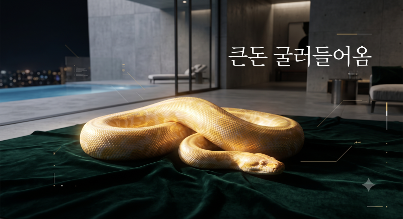 뱀 나오는 꿈 해몽, 팔뚝만 한 구렁이가 집으로 들어왔다면 당장 로또부터 사세요 (큰돈 굴러....