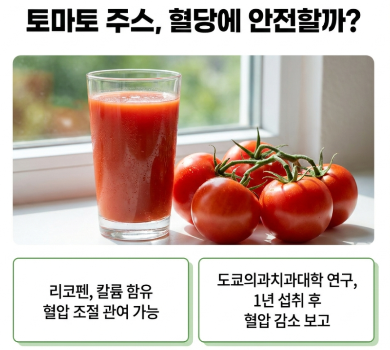 "이거 혈당에 괜찮을까?" 토마토 주스 매일 마셔봤다는데